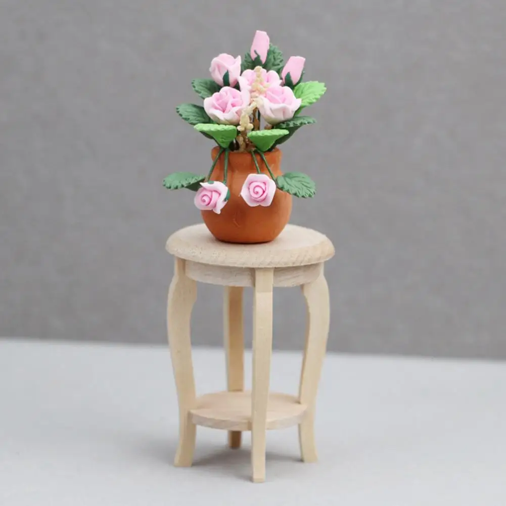 

Mini Furniture Creative Smooth Surface Anti-crack Miniature Building Model Miniature Chair Toy Blank Model Stool