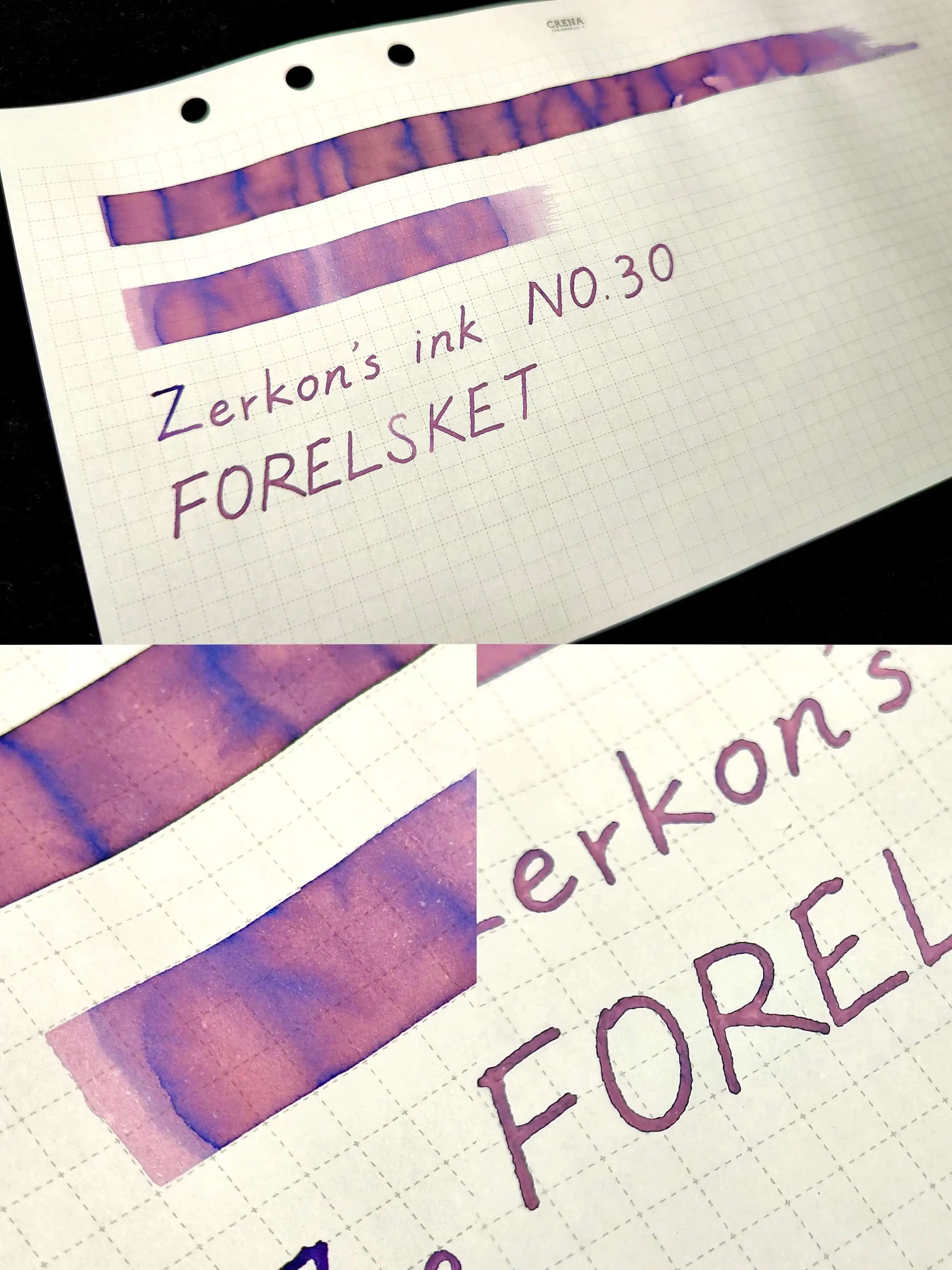 Zerkon Ink NO.30 [FORESLKET] 컬러 잉크 크로마토그래피 드로잉 필기용 잉크