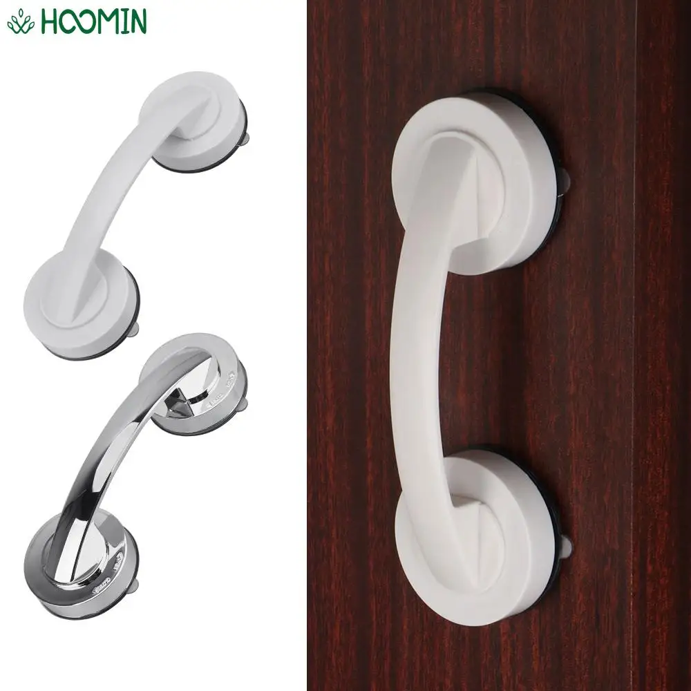 Anti-slip Handrail With Suction Cup No Drilling Shower Handle Offers Safe Grip for Bathroom Bathtub Glass Door
