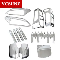 YCSUNZ – Kit complet de bouchons de réservoir ABS chromé pour Isuzu dmax 2012 2013 2014 2015 