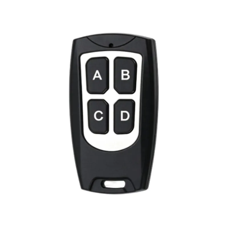 Control Remoto Inalámbrico Universal de 433Mhz, Interruptor de Luz, Receptor de Relé RF de 4 Canales y 12V CC, Alcance de 60m para Luz/Puerta de Garaje/LED DIY