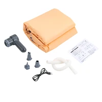 Piscine gonflable, 33,07x55,11x29,13 pouces, PVC, capacité de 220 lb, pompe rechargeable sans fil, dossier ergonomique 4