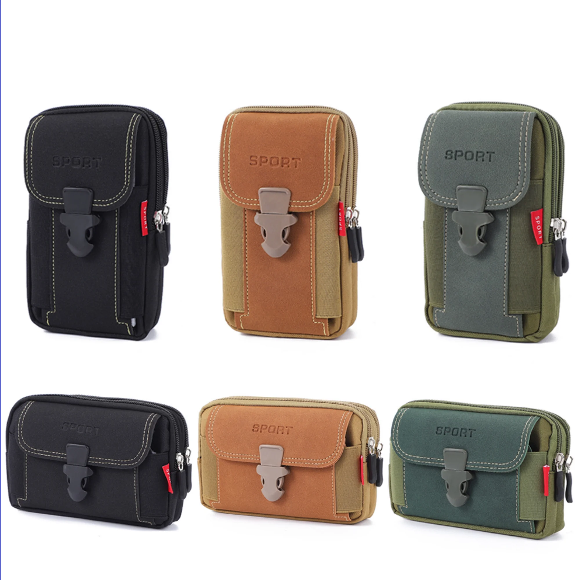 Sac Portefeuille Extérieur, Emplacements Pour Cartes, Porte-monnaie, Mini Pochette En Nylon Imperméable, Porte-cartes, Clés, Argent Pour Voyage En Plein Air
