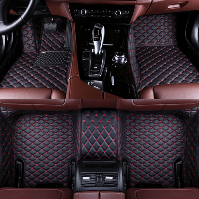 Tapis de sol de voiture personnalisés pour KIT, cuir Él, détails  intérieurs, accessoires de voiture, année 206, année 2004-2008 - AliExpress