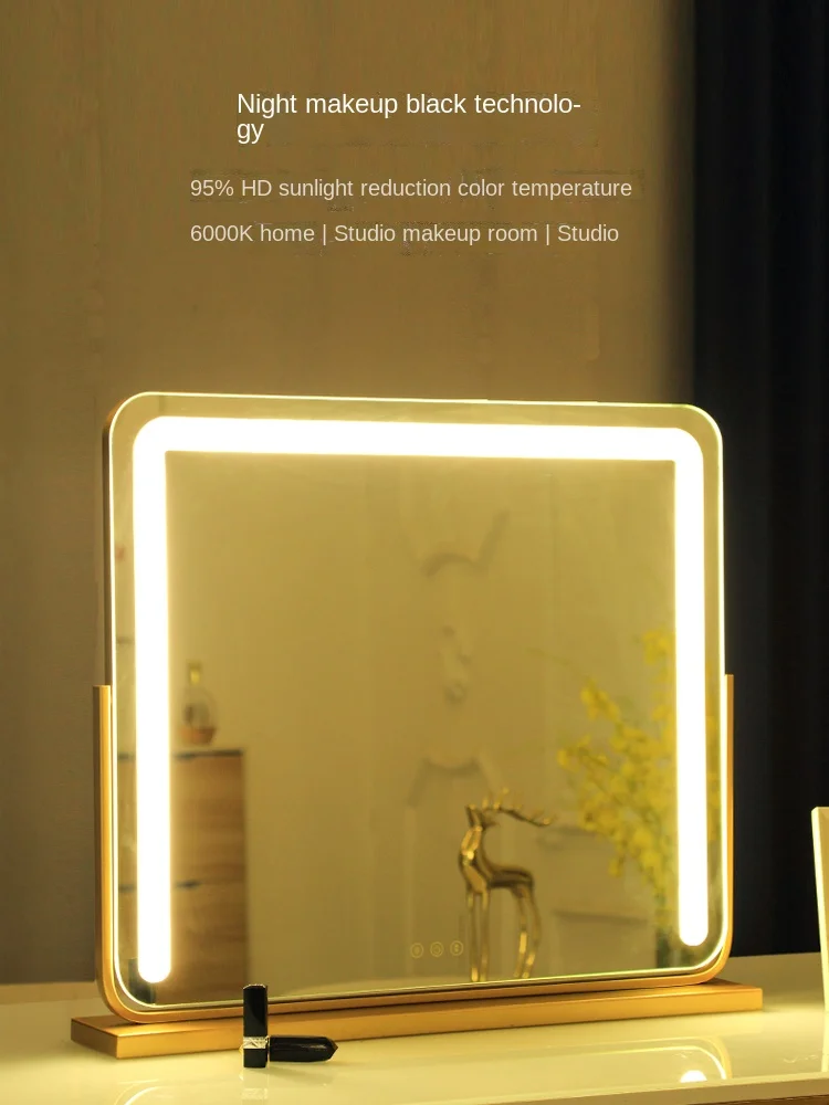 MakeupMirrorLedDesktopwithLightLargeMirrorHDBeautyDressing