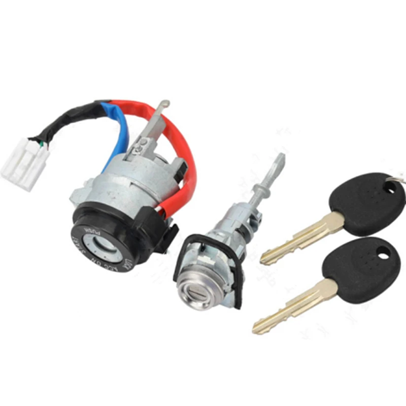 

FLYBETTTER OEM полный комплект, цилиндр дверного замка для Kia Forte с 2 шт. ключа зажигания, левый замок двери, цилиндр замка