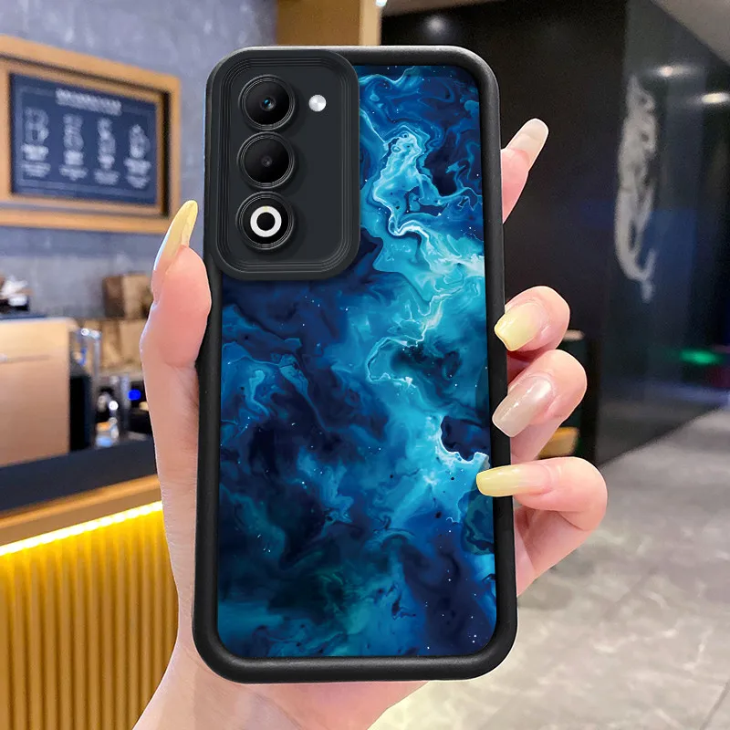 Shockproof Silicone Phone Case with Fish and Flower Print Design