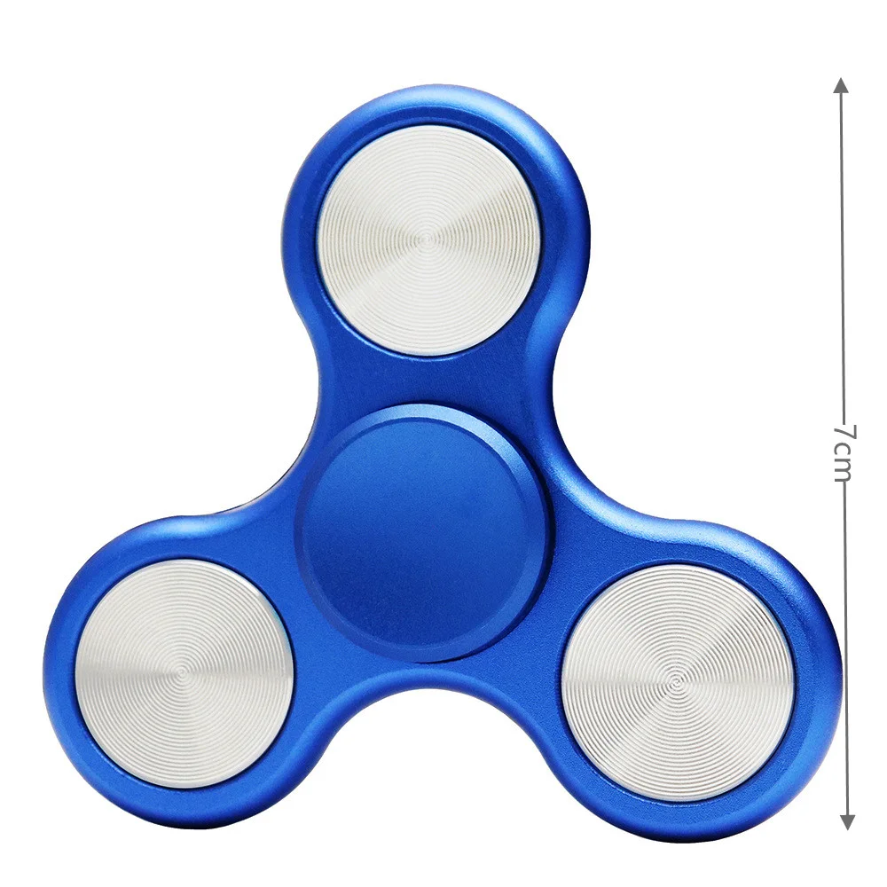 Kid Metal Spinner Three-leaf Finger Pressure Gyro Toy EDC Autism ADHD Finger Gyro Metal Bearing Decompression Christmas Gift 6