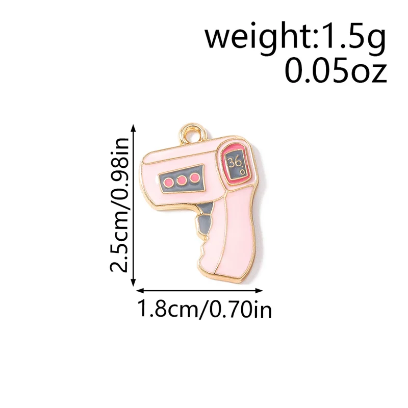 Leslie 10 stücke Neue Medizinische Ausrüstung Medikamente Tank Thermometer Charms Nette Krankenschwester Tag Arzt Uniform Medizin Anhänger Versorgung – Detail 6