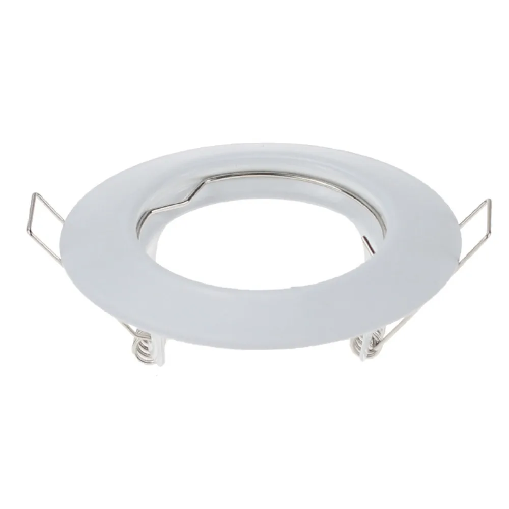 Cadre de Montage en Surface pour Projecteur Encastré, Luminaire Moderne en Aluminium Blanc Nickel, MR16 GU10