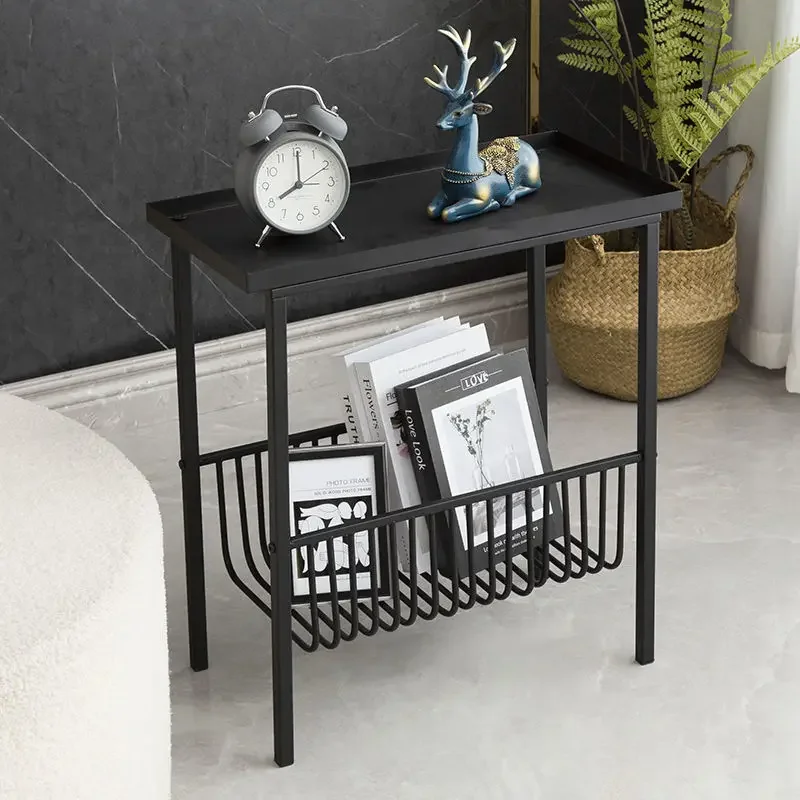 

Light Luxury Iron Side Table Simple Corner mesa Sofa Living Room Home Hotel Homestay Small Bedside Table Coffee Tables Furniture
