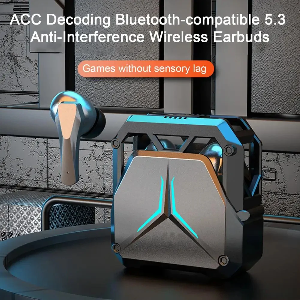 

SP23 TWS Bluetooth Earphone Wireless Headphones Stereo True Wireless Earbuds HiFi Sound with Ambient Light Headset Gamer