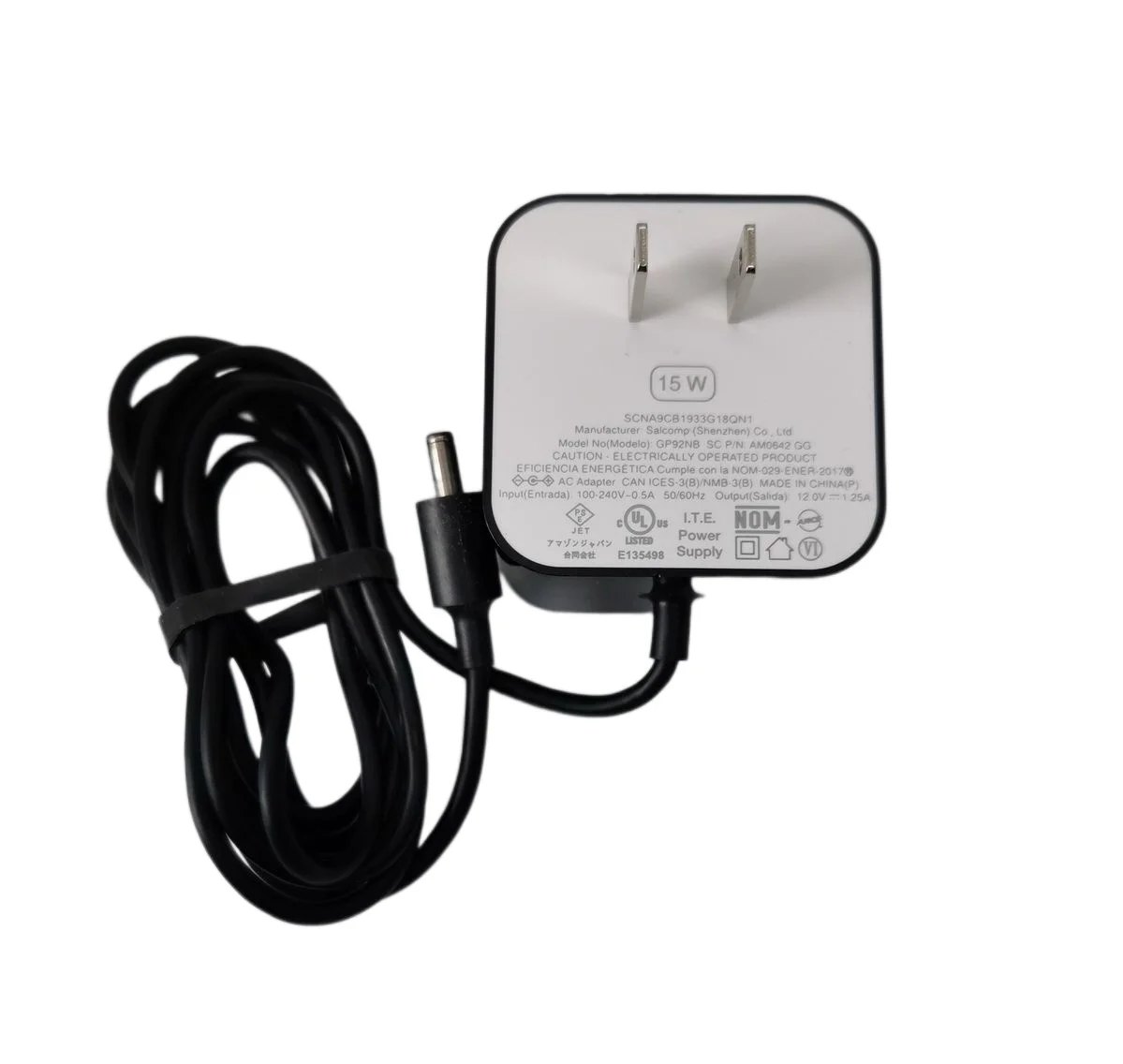 EU acアダプター電源充電器,15w,マザーボード用,(第3世代), Echo Dot