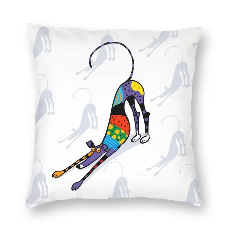 

Чехол для подушки Kaleidoscope Bowdown Greyhound, домашняя декоративная подушка с рисунком животных для гостиной с двух сторон