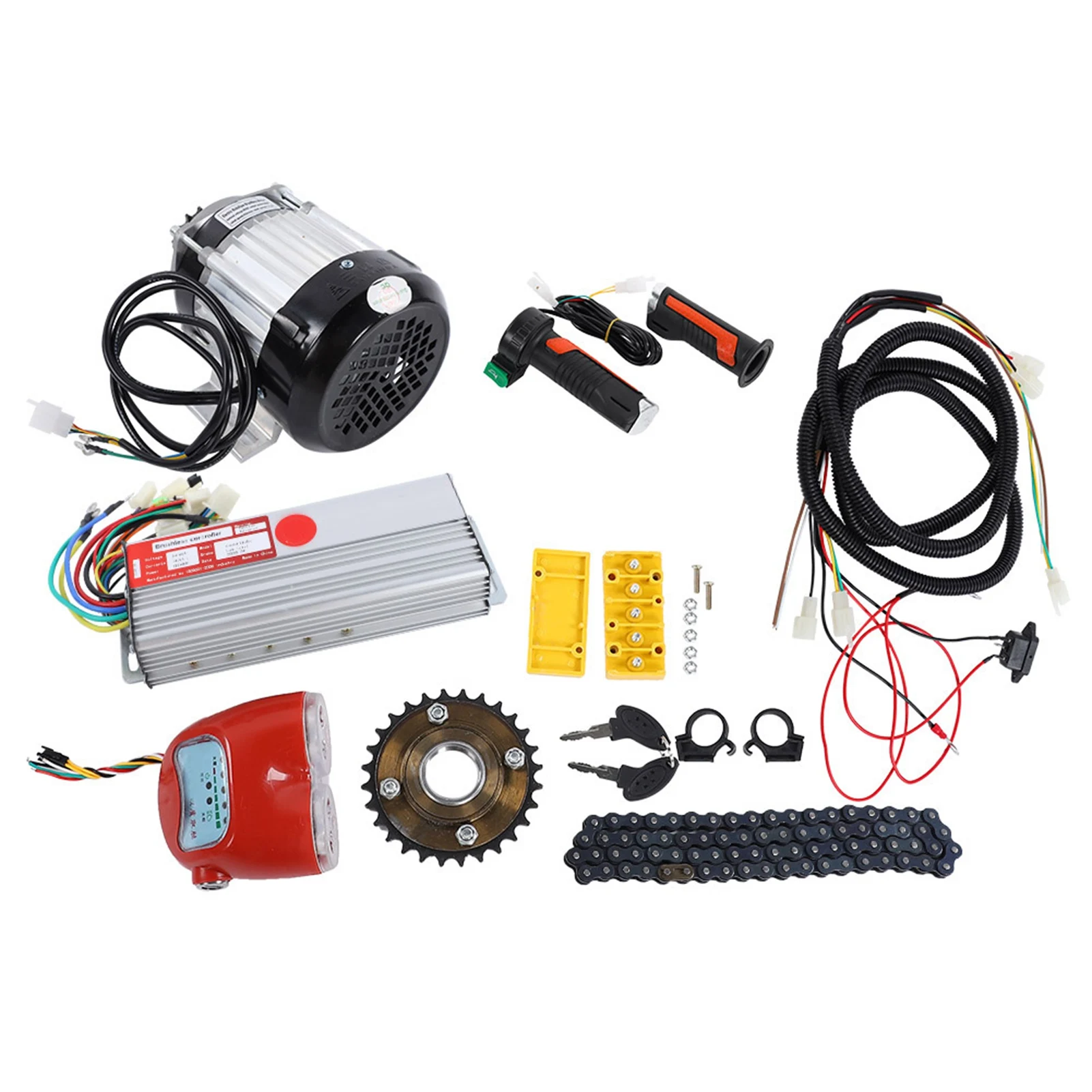 48V 800W DC Brushless Motor Kit Electric Bike Tricycle Scooter DIY Motor Conversion Kit Motor Conversion Kit Brushless Motor Kit
