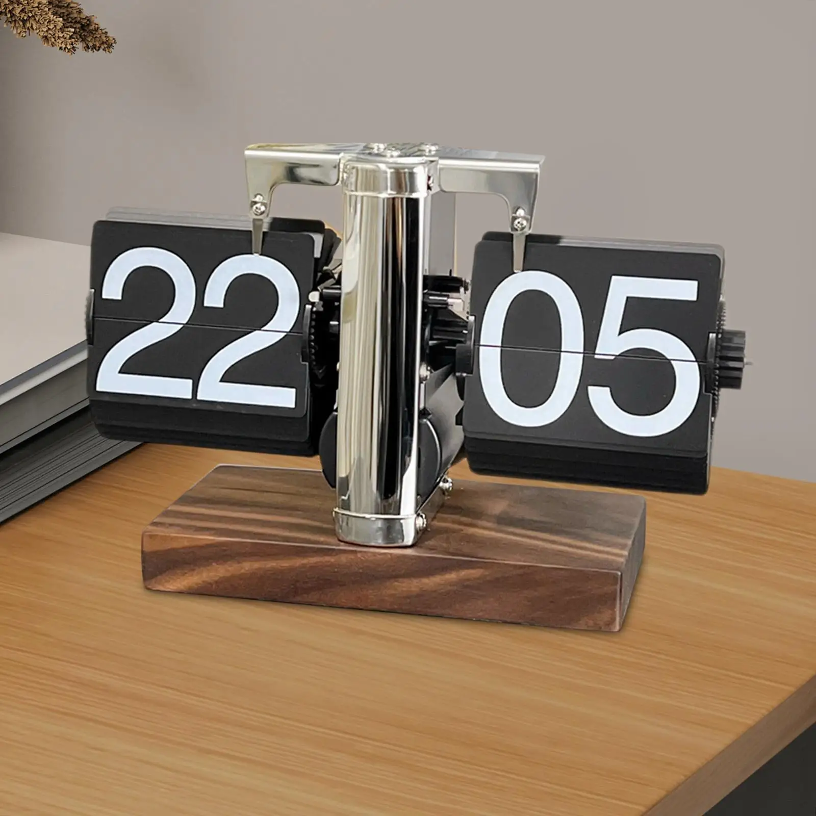 Flipping Clock Retro Desk Clock Flip Desk Clock Retro Mechanical Flip Clock for Bedroom Desktop Living Room flipping clock retro desk clock