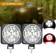 

46W LED Work Light Mini Square LED Light Super Bright Daylight White Yellow Light for Car Motorcycle Trucks Accessories