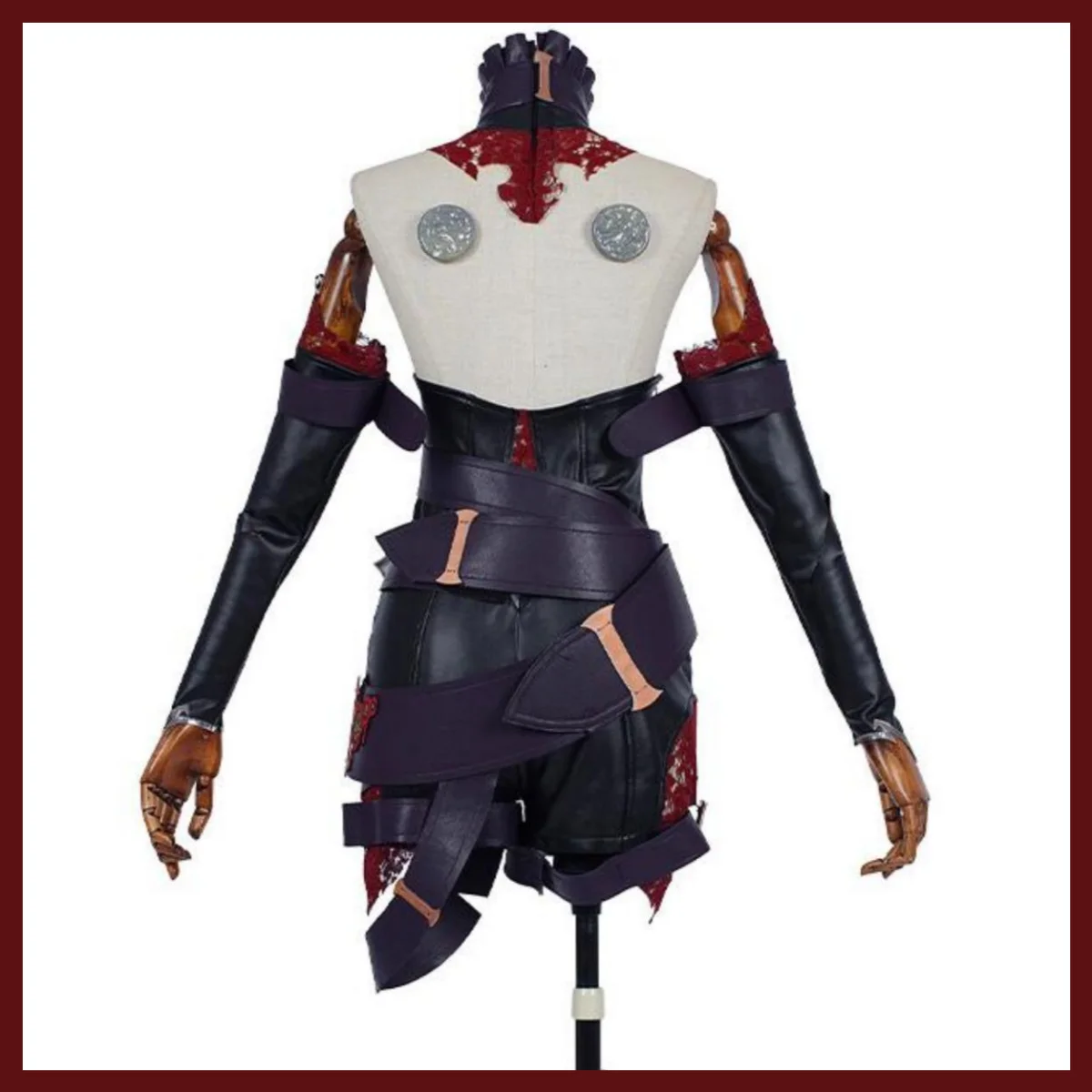 League of Legends Briar Black PU Jumpsuit Cosplay Costume