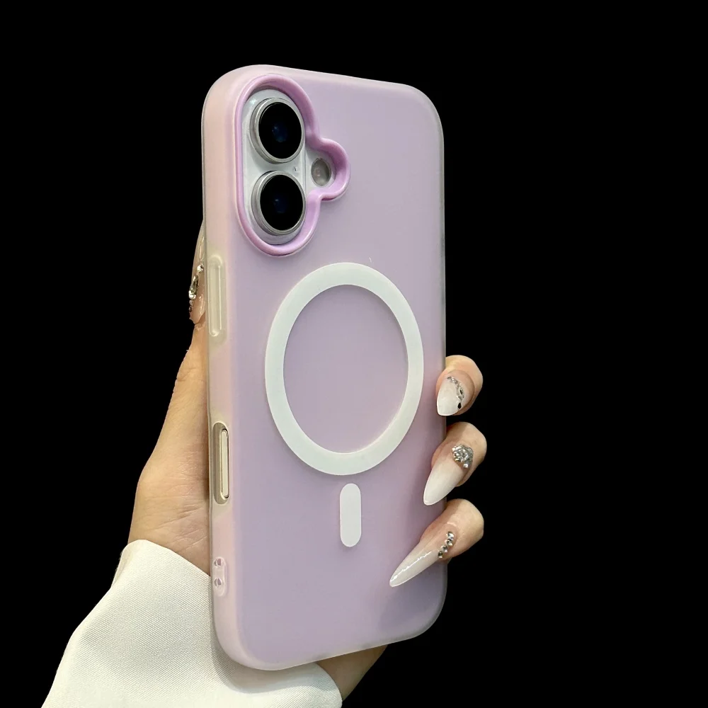 Luxury Candy Magnetic Clear 2-in-1 Phone Case Cover