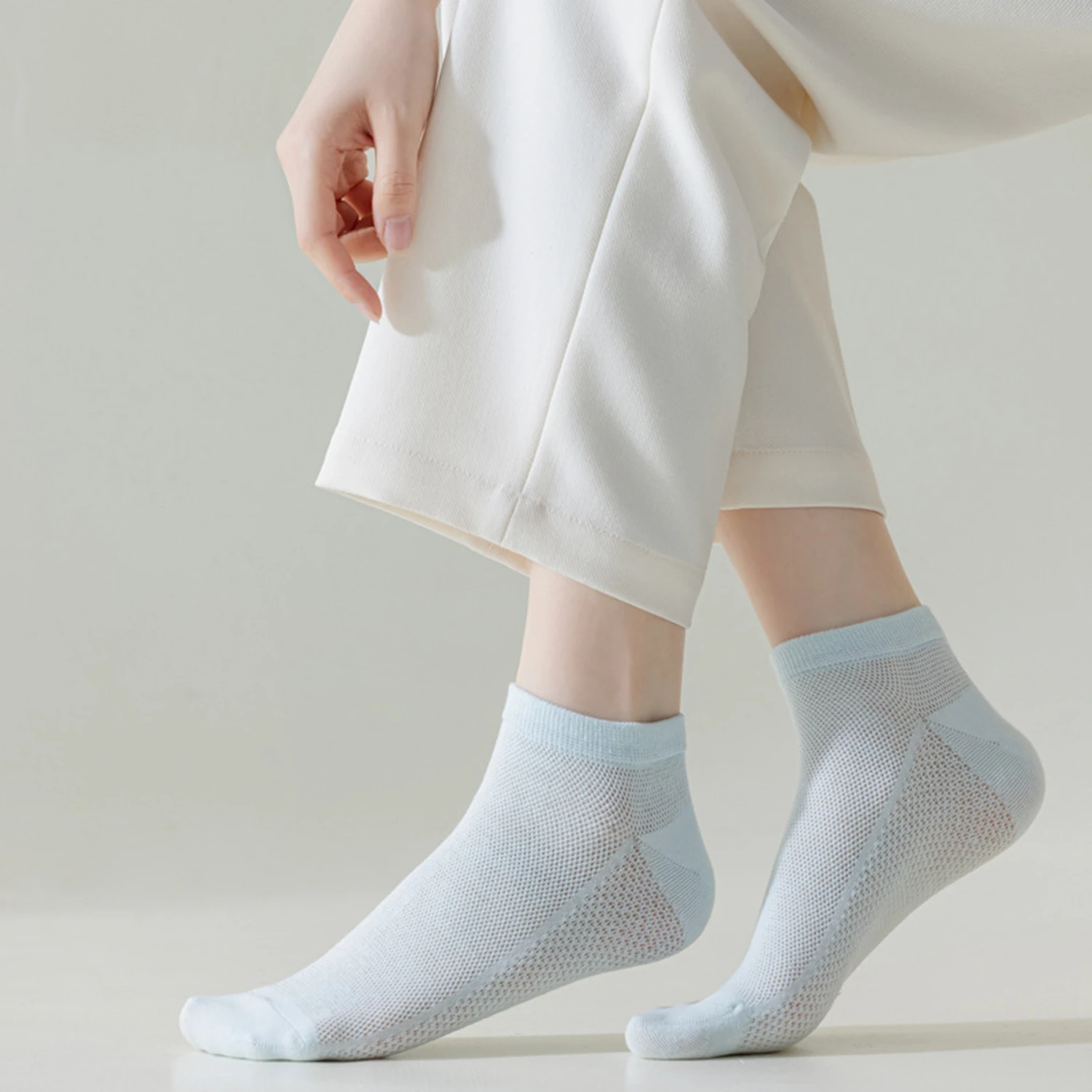 12 Pairs Woman Cotton Socks Short Thin Mesh Breathable Sock Short Low Cut Summer Girl Sock