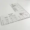 T-shirt Ruler Acrylic Left Chest Logo Placement Tool Heat Press T-shirt Ruler Adult Size Precise Scale Clothes Measuring Tool 4