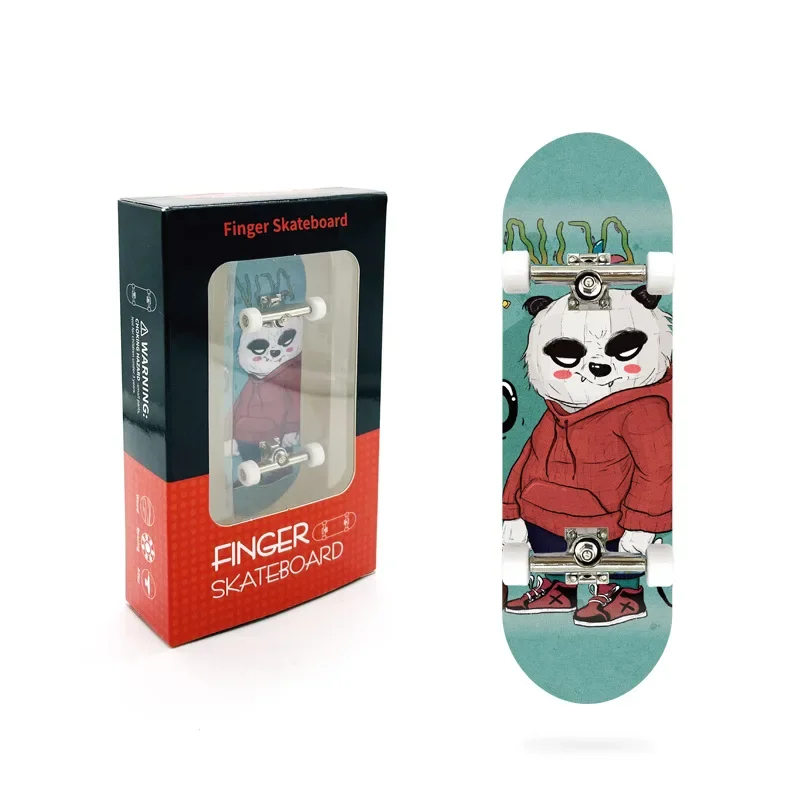 

Professional Maple Finger Skateboard 30mm Track Bearing Wheel Alloy Mini Fingertip Skateboard Creative Wooden Kid Toy Gift