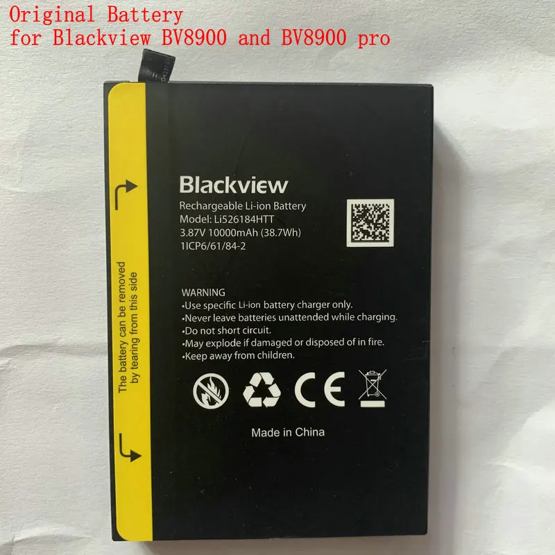 

Original Battery for Blackview BV8900 Bateria for Blackview BV8900 Pro 10380mAh Helio P90 6.5"Mobile Phone Repair Parts