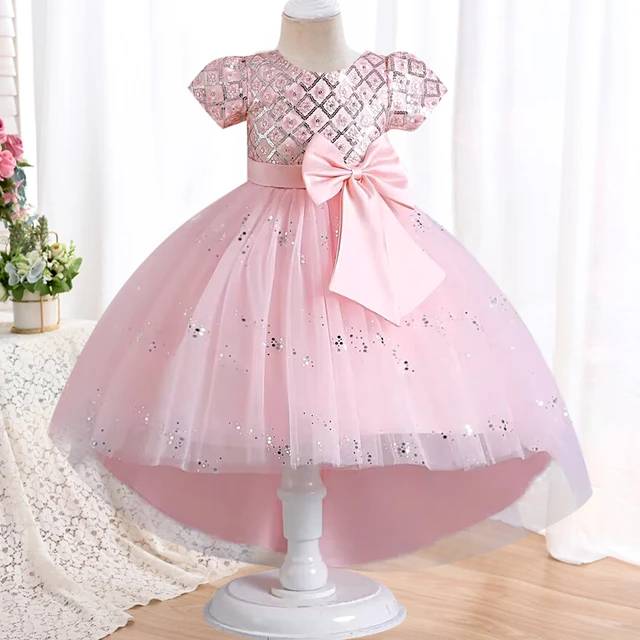 Meninas vestido crianças vestidos pequena princesa flor menina vestido  longo vestido de casamento crianças festa de natal roupas 1 2 3 6 8 anos -  AliExpress