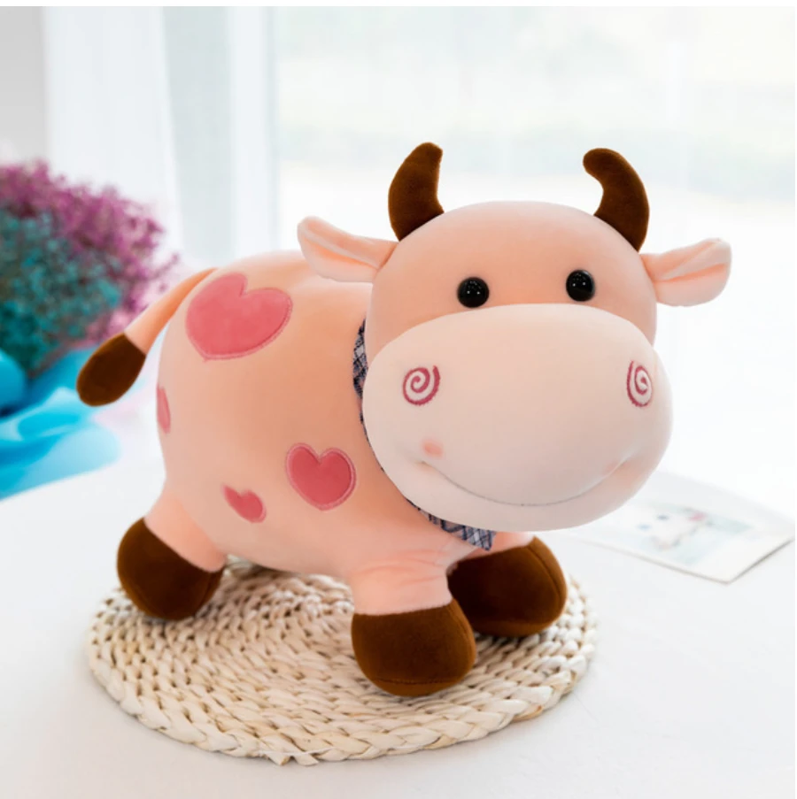 Cartoon Cute Cow Plush Toy Soft Animal 