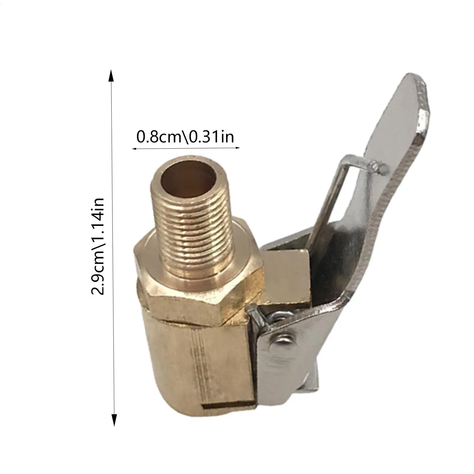 전동 펌프 타이어 에어척, 펌프 밸브 클립, 클램프 커넥터 어댑터(자동차/오토바이용)