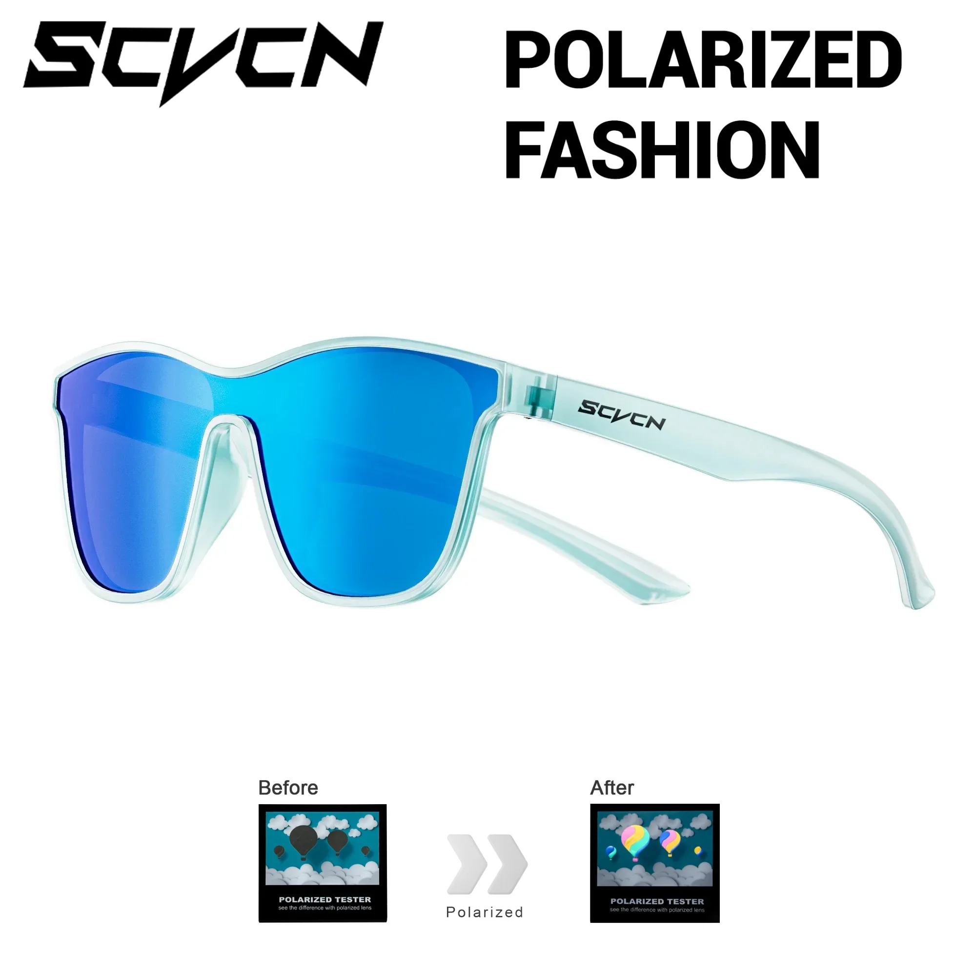 SCVCN Photochromic Cycling Glasses Woman Sunglasses Polarized Fishing Glasses Accessories UV400 Bike Men Sports Hiking Eyewear