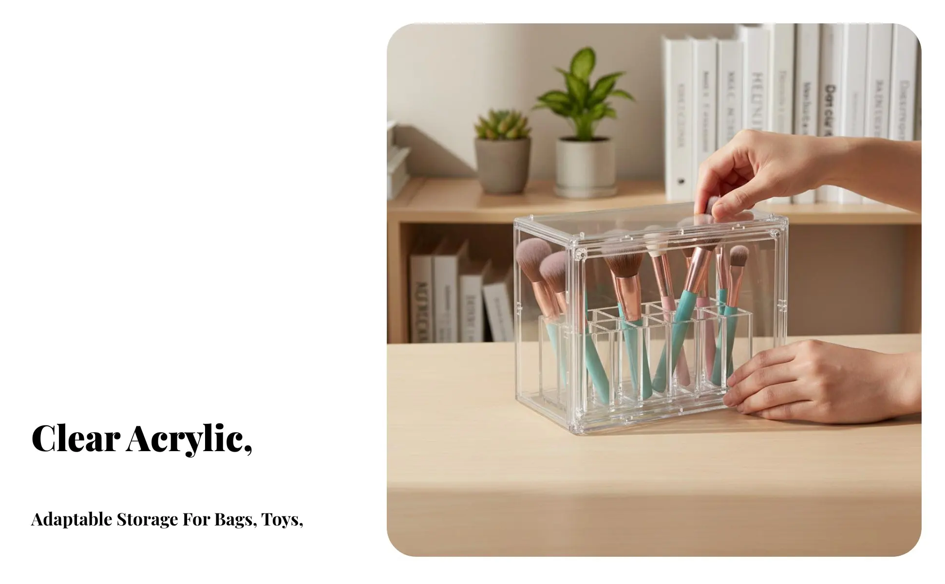 Acrylic Display Box High Distinctness Clear Acrylic Display Box Transparent Storage Container Particles Proof for Collectors