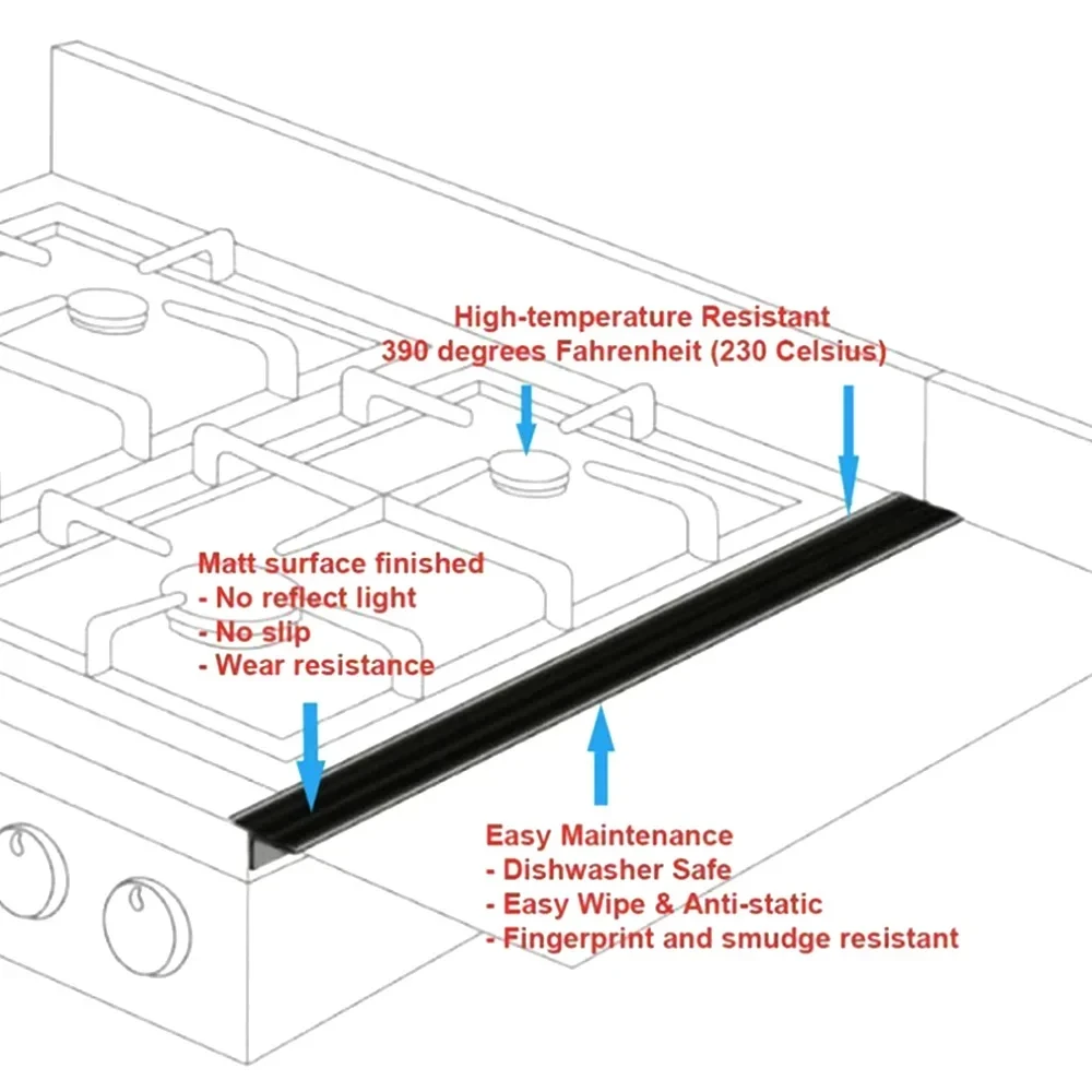Silicone Stove Counter Gap Cover Protector