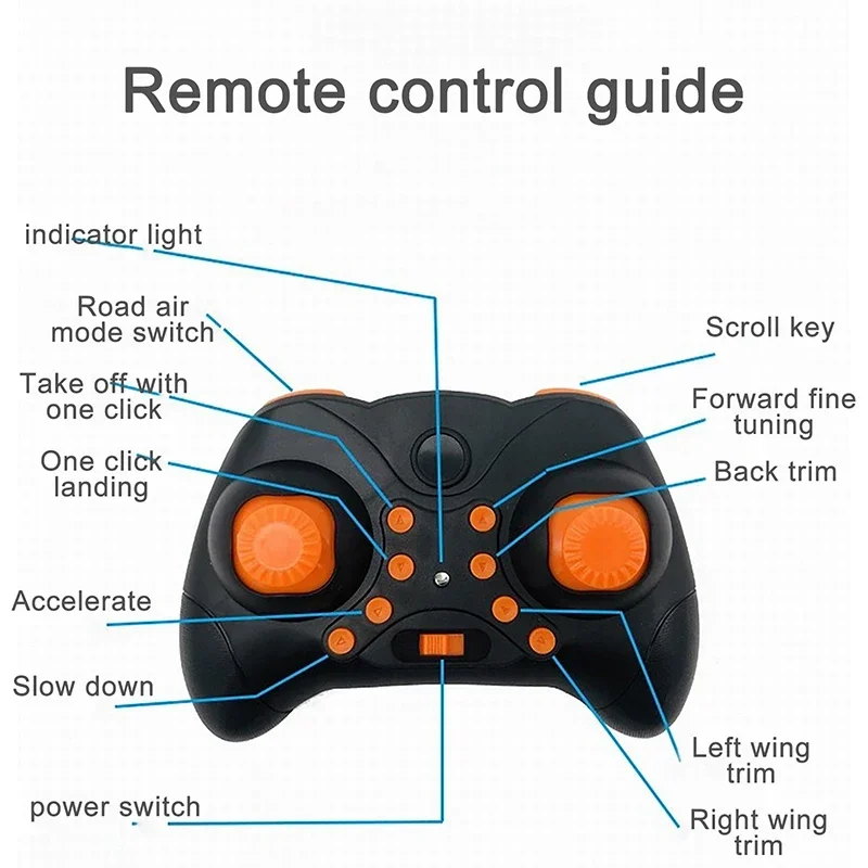 RC Motorcycle 2-In-1 Land/Air Mode Flying High Speed Motorcycle One Key Switch Stunt 2.4G RC Drone Intelligent Quadcopter Kid Toy Gift