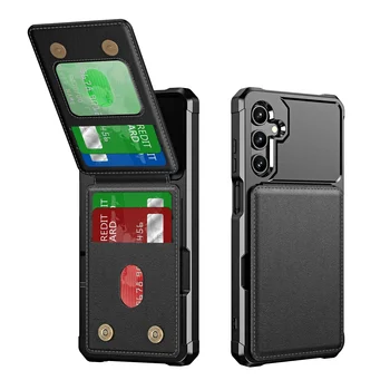 For Samsung Galaxy S25 S24 S23 S22 S21 Ultra Plus FE A56 A36 A26 A55 A35 A54 A34 Wallet Case with Card Holder Slot Phone Cover 1