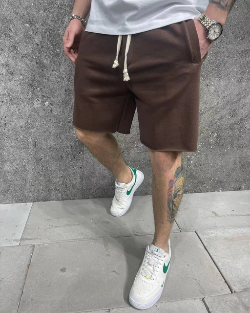 Men's Pink Long Sleeve Shirt, Olive Shorts, Brown Leather Boat Shoes  Mens  shorts outfits, Casual shorts for men, Mens casual outfits summer
