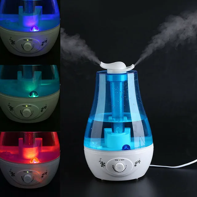 3000ML Ultrasonic Air Humidifier Double Sprayers Fog Mist Maker Essential Oil Diffuser 7 Color LED Aroma Diffusor Aromatherapy 5