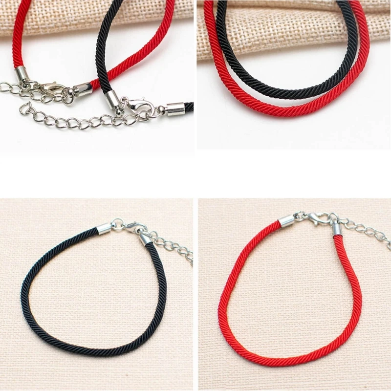 Adjustable Red String Bracelets Traditional Polyester Cord Handchain Red Thread  Bracelets Wristband Protections Jewelry - AliExpress