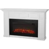 75” Electric Fireplace,with Mantel, Replaceable Fireplaces Insert Heater, Realistic Log and Flame Effect, Electric Fireplace 1