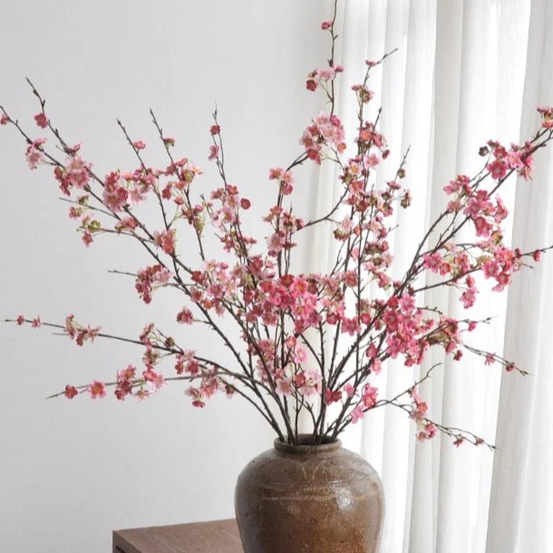 Artificial Cherry Blossom Long Branch for Window Display and Floral Photography Props