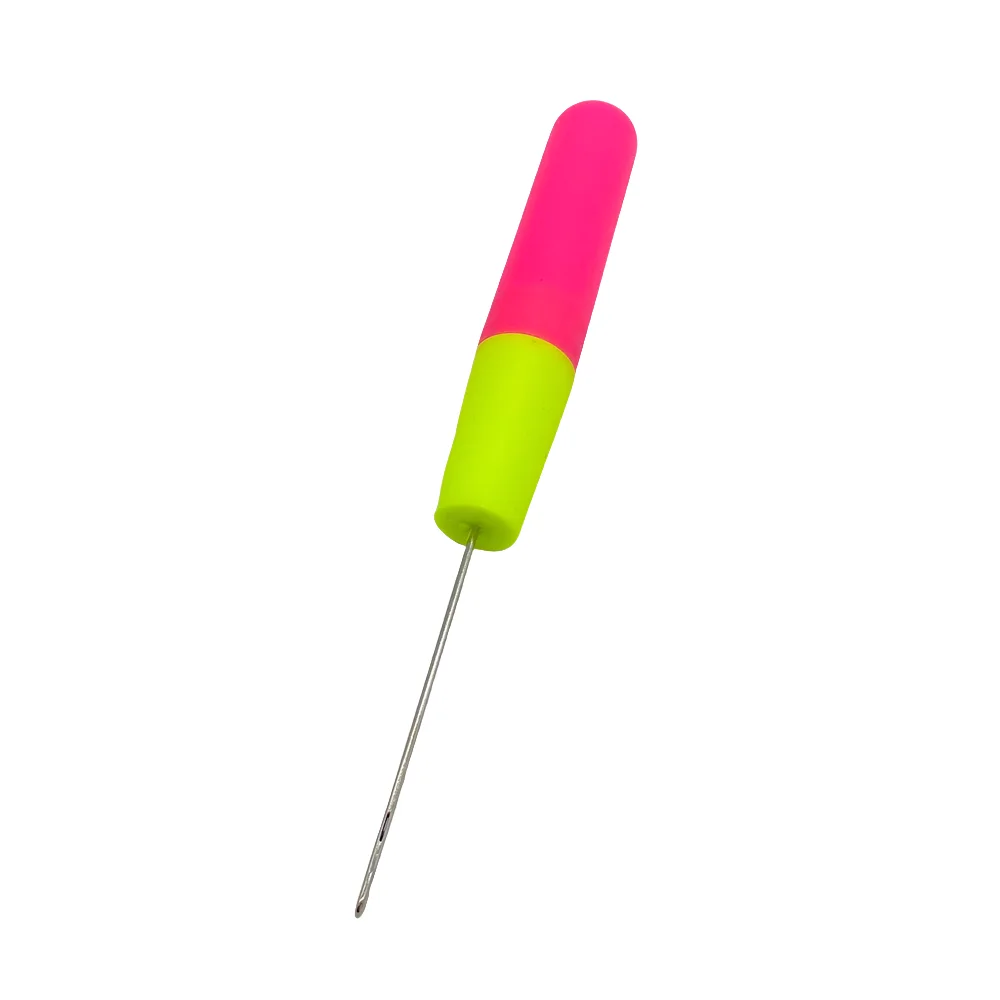 Latch Hook Crochet Needle Dread-lock Knitt Hair Crochet Needle Hook Hair Weaving crochet hooks hair extensions tool 3 pieces 5.7mm Pink