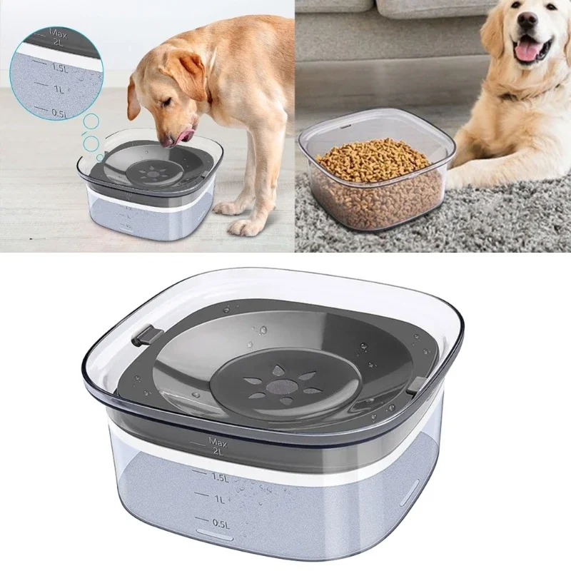 

Миски для собак, не капающая, кормушка для домашних животных, поилка, устойчивая к разливу посуда для кормления, большие миски