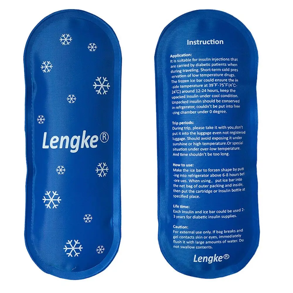3pcs Cold Gel Thermal Insulated Medicla Cooler Diabetic Pocket Insulin Cooling Bag Ice Pack Cold Gel Pill Protector