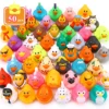 50 Pack Car Rubber Ducks,Car Decoration Assorted Rubber Ducks in Bulk Shower Swimming Bath Toy 1