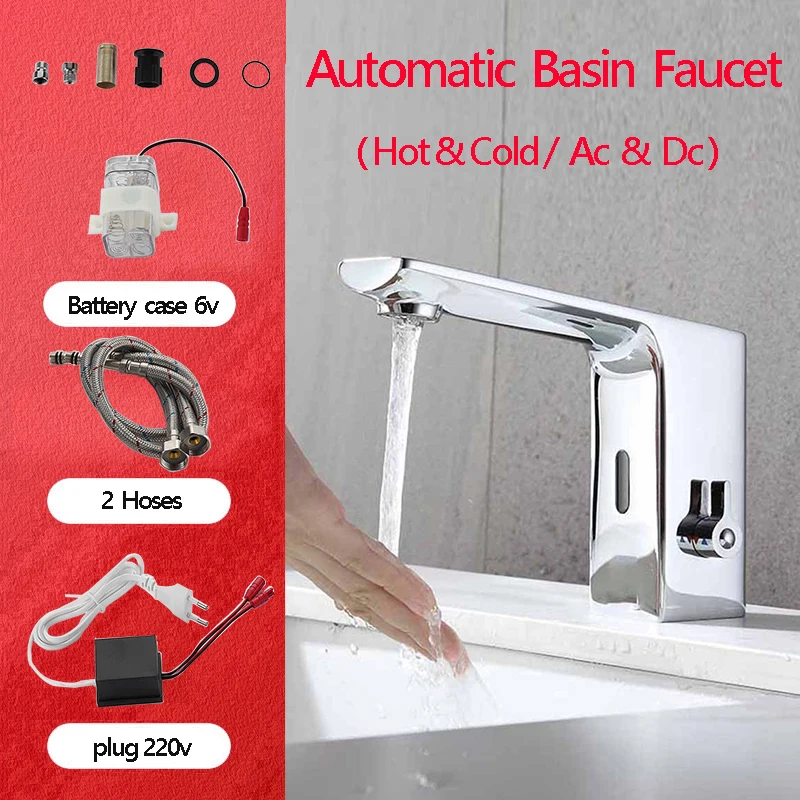 AutomaticHandsElectricTouchlessBathroomSensorFaucetsWaterSaving