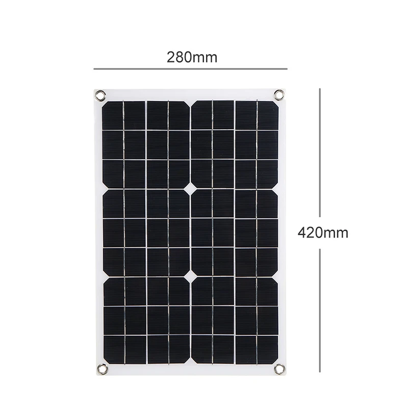 1200W 태양 전지 패널 12V 배터리 충전기 듀얼 USB 10A-60A 컨트롤러 태양 전지 야외 캠핑 전화 자동차 요트 RV 하이킹