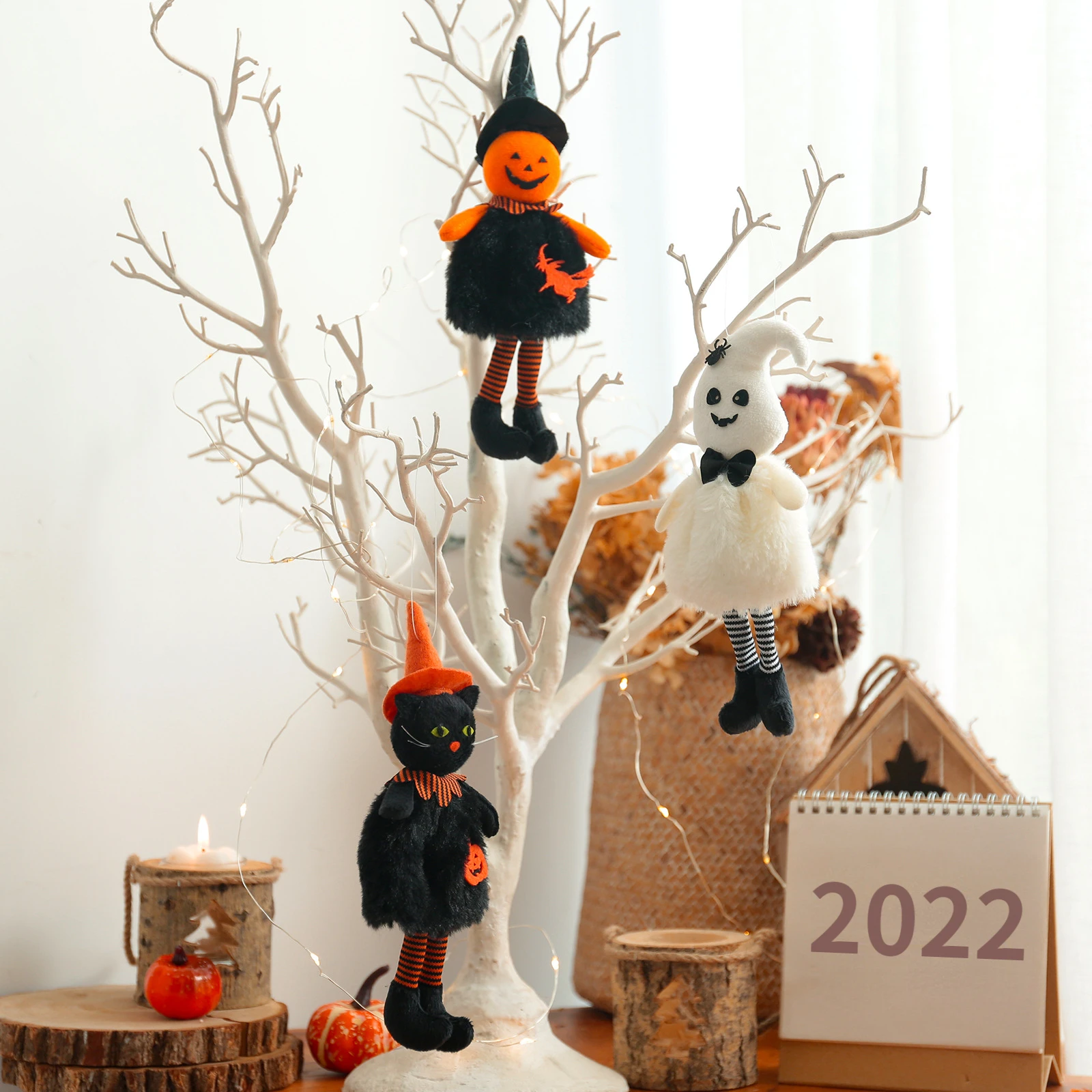 

Украшение в виде призрака на Хэллоуин, подвеска в виде тыквы, призрака, соломы, страшное украшение для бара, сада, искусственное украшение для помещений и улицы