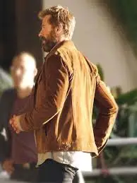 MeiMei Homemade Logan Movie 2017 Hugh Jackman Wolverine 3 Brown Jacket  Suitable For Autumn And Winter