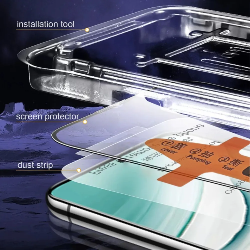 Premium Tempered Glass Screen Protector with Dust-Free Installation (2-Pack)