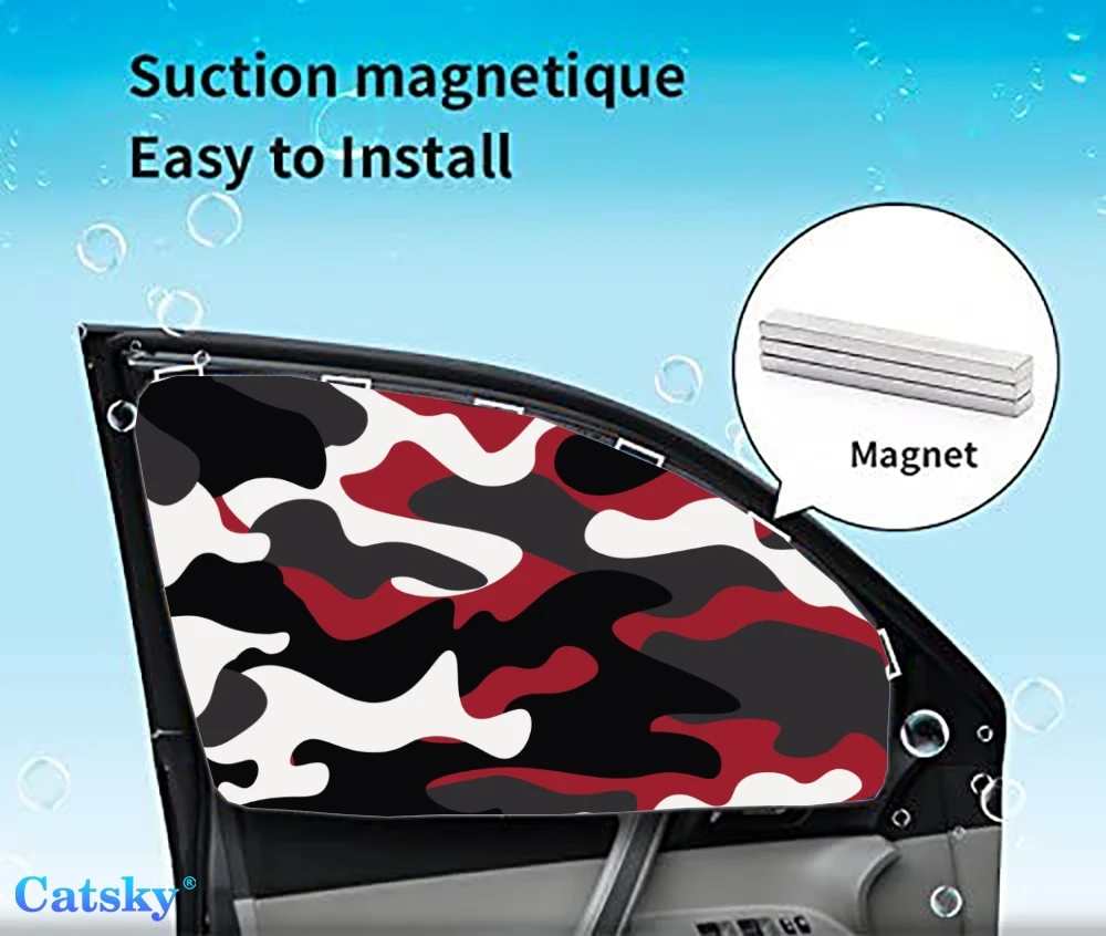 

4 Pieces Privacy Car Window Sun Shades Magnetic Blackout Car Window Covers Car Curtains Car Window Sun Shades Covers Auto